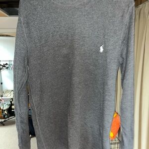 Thermal Ralph Lauren Dark Gray Long Sleeve Tee
